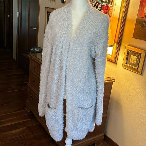 Free People Faux Fur Cardigan - Small